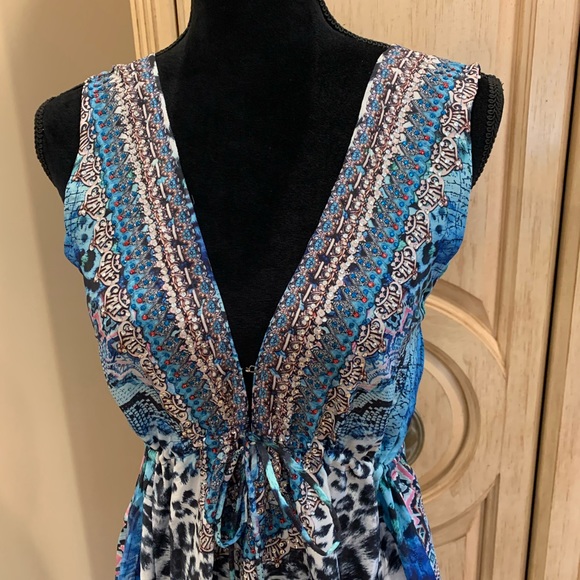 True Colours by La Moda Frill High-Lo Maxi Dress ~NWT - Picture 5 of 6